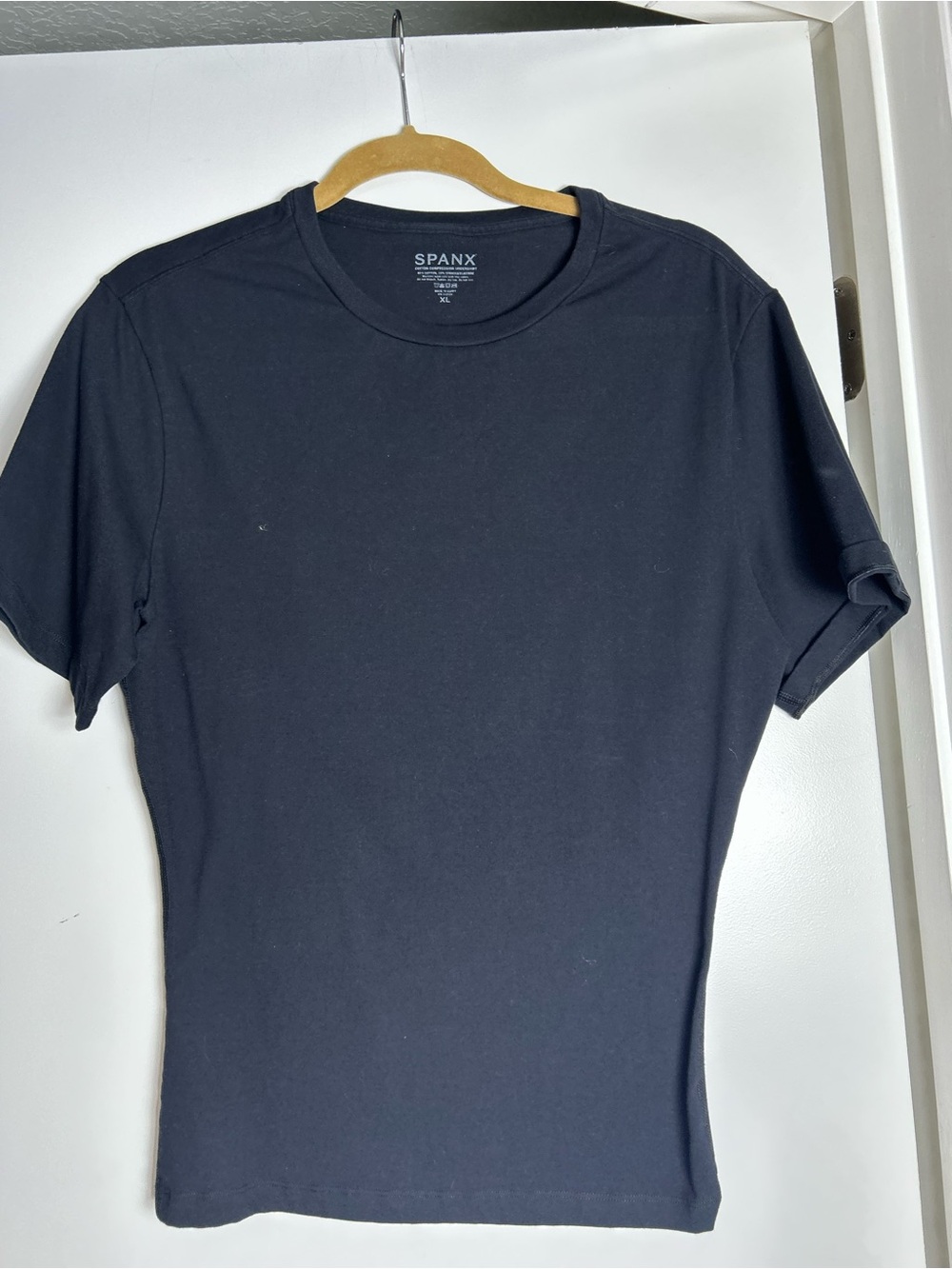SPANX Men’s Short Sleeve Crew Neck Tee - Black